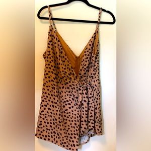 Animal Print Romper